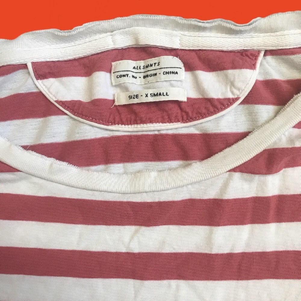 Allsaints womens size xs 3/4 sleeve t shirt